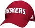 Adidas Huskers Adjustable Red Cap - HT-89187