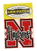 4 Inch Red N Husker Patch Nebraska Cornhuskers, Red N Huskers Patch, 4 inch