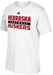Adidas Huskers Football Sideline Practice Tee - White - AT-80004