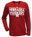 Youth Adidas Nebraska Huskers Long Sleeve Dassler Tee - YT-87019
