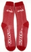 Adidas Red Argyle Socks - AU-78001