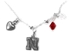 Beaded Heart N Charms Necklace - DU-A4251