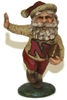Bert Anderson Running Husker Santa Figurine Nebraska Cornhuskers, Running Husker Santa Figurine
