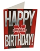 Birthday Card Stripes Nebraska Cornhuskers, Nebraska  Holiday Items , Huskers  Holiday Items , Nebraska Birthday Card Stripes, Huskers Birthday Card Stripes