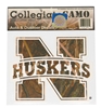 Camo N Huskers Decal Nebraska Cornhuskers, Camo N Huskers Decal