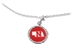 Cornhuskers State Necklace Charm - DU-A4398