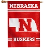 Cornhuskers State Banner  Nebraska Cornhuskers, Nebraska  Patio, Lawn & Garden, Huskers  Patio, Lawn & Garden, Nebraska Cornhuskers State Outline Banner Flag, Huskers Cornhuskers State Outline Banner Flag