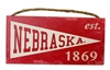 Husker Heritage Wood Pennant Sign Nebraska Cornhuskers, N Huskers Husker Heritage Wood Pennant Sign