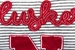 Husker Ladies Stripe French Terry Crew - AS-B5093