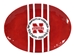 Husker Mascot Striped Platter - KG-97734