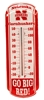 Huskers Outdoor Wall-Mount Thermometer Nebraska Cornhuskers, 11 INCH THERMOMETER