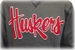 Huskers Script Black Fleece Crew - AS-95055