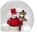 Huskers Snowman Snowglobe - OD-95910