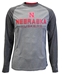 Huskers Stacked Ultra Raglan Tee - AT-A3221