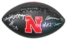 Johnny Rodgers Autographed Jet Huskers Football Nebraska Cornhuskers, Nebraska Pink, Huskers Pink, Nebraska Rodgers Autographed Anniversary Heisman Football, Huskers Rodgers Autographed Anniversary Heisman Football