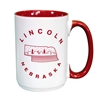 Lincoln Nebraska Skyline Mug Nebraska Cornhuskers, Nebraska  Kitchen & Glassware, Huskers  Kitchen & Glassware, Nebraska Lincoln Nebraska Starry State Mug, Huskers Lincoln Nebraska Starry State Mug