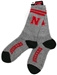 Marble Gray N and Huskers Sock - AU-53147