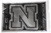 Metallic Iron N Magnet Nebraska Cornhuskers, Nebraska Stickers Decals & Magnets, Huskers Stickers Decals & Magnets, Nebraska Vehicle   , Huskers Vehicle   , Nebraska Metallic Iron N Magnet, Huskers Metallic Iron N Magnet