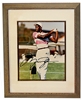 Michael Jordan Autographed Framed Golfing Print Nebraska Cornhuskers, 1999 California Game Program