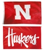 N Huskers Double Sided Flag Nebraska Cornhuskers, Nebraska N Huskers Flag, N Huskers Double Sided Flag, 3 x 5