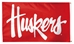 N Huskers Double Sided Flag - FW-05092