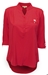 Nebraska Button Tunic Top - Red - AP-91224