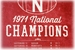 Nebraska Cornhuskers National Champs Vintage Tin Sign - OD-95929