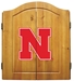 Nebraska Dart Board and Wall Case Set - GR-94085