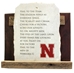 Nebraska Hail Varsity Fight Song Stone Plaque - OD-B5016