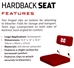 Nebraska Harback Bleacher Seat - GT-93905