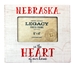 Nebraska Heart Wooden Picture Frame - OD-A9056