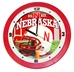Nebraska Helmet N Field Wall Clock - OD-A9035