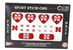 Nebraska Huskers Sport Stick-ons Combo - DU-89878