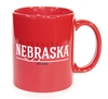 Nebraska Huskers Underline Mug Nebraska Cornhuskers, Nebraska  Kitchen & Glassware, Huskers  Kitchen & Glassware, Nebraska Red Ceramic Line Duty Mug NC, Huskers Red Ceramic Line Duty Mug NC
