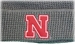 Nebraska N Waffle Cuff Knit - Charcoal - HT-B7746