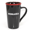 Nebraska Red Rim Mug Nebraska Cornhuskers, Nebraska  Kitchen & Glassware, Huskers  Kitchen & Glassware, Nebraska Nebraska Red Rim Mug, Huskers Nebraska Red Rim Mug