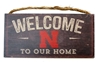 Nebraska Welcome Wood Sign Nebraska Cornhuskers, N Huskers Nebraska Welcome Wood Sign