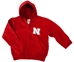 Nebraska Youngsters Red Hooded Full Zip Jacket - CH-95927