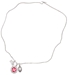 Necklace - 3 charms - Football, Love &amp; Logo - DU-74035