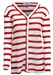 Red N White Stripe Comfy Cardigan - AP-82015