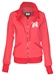 Red Nebraska Cowl Neck Full Zip Jacket - AS-70151