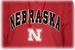Red Nebraska Felt/ Canvas Hoodie - AS-71049