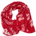 Red Sheer Infinity Scarf with N Huskers - DU-84111