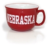 Nebraska Iron N Soup Bowl Mug Nebraska Cornhuskers, Nebraska  Kitchen & Glassware, Huskers  Kitchen & Glassware, Nebraska  Tailgating, Huskers  Tailgating, Nebraska Red Soup Bowl Mug, Huskers Red Soup Bowl Mug