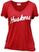 Red V-Neck Huskers in White - AT-71088