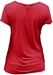 Red V-Neck Huskers in White - AT-71088