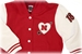 Red/White Toddler Varsity Jacket - CH-75277