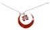 Red and White Iron N Necklace - DU-74215