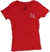Red V-Neck with Huskers in Bling on Back - AT-71211