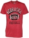 Retro Red Heather Nebraska Huskers Football Tee - AT-71138
